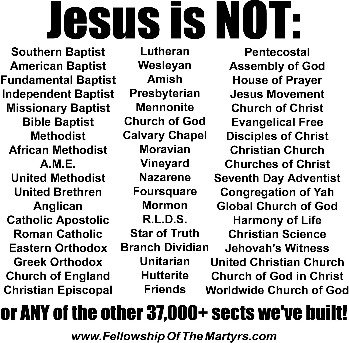 Jesus is not a Christian
