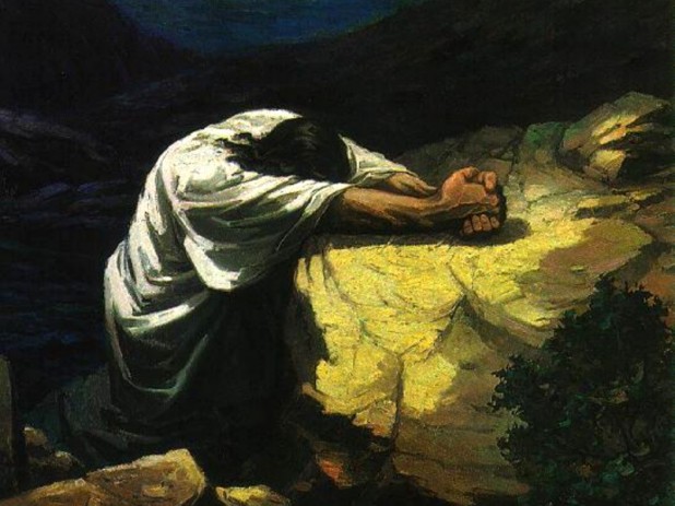 Jesus praying