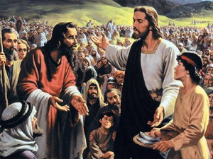 Crowds followed Jesus