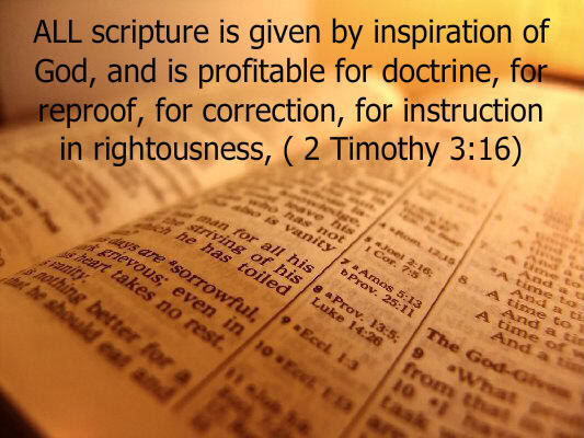 Inspiration 2 Timothy 3:16