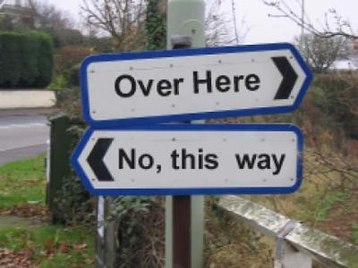 No, go that way