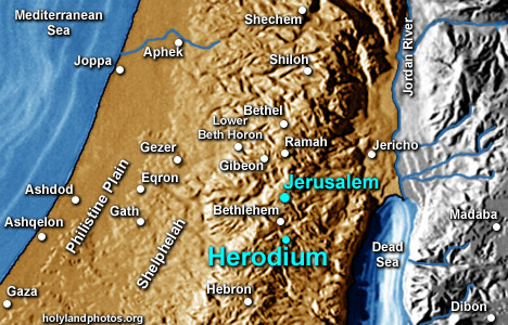 Herodium Map