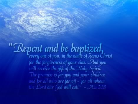 Baptism in Acts 2 38