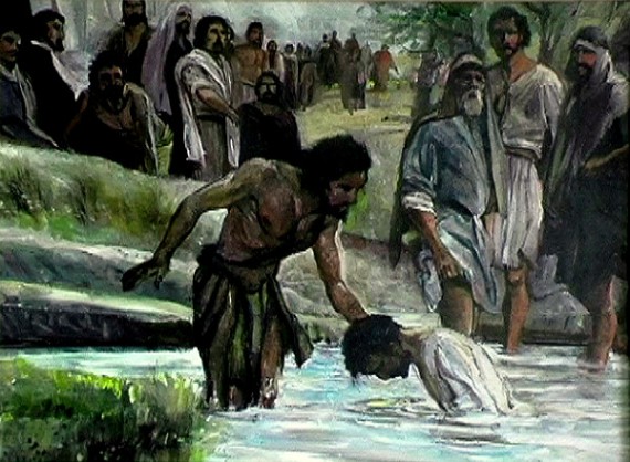 The baptism of Jesus