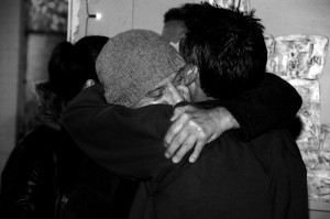 hugging the homeless