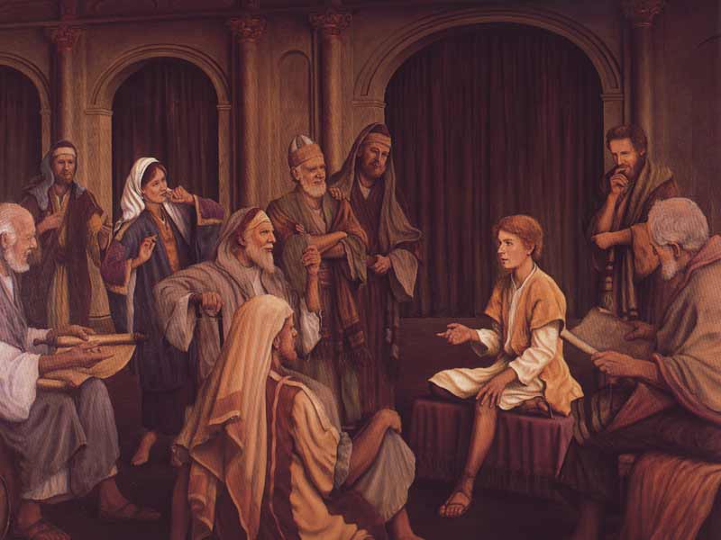 Luke 2 40-52 Boy Jesus in temple