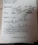 If you go out to eat after church…TIP!