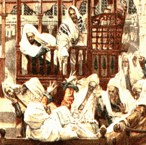 Jesus teaching in Synagogue Luke 4