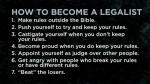 10 Signs You Might be a Legalist