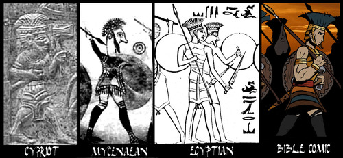 Philistines depicted colour