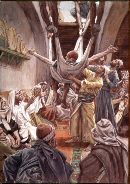 Jesus heals paralyzed man Luke 5