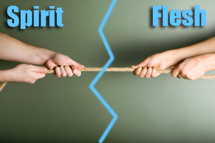 Romans 8 flesh vs spirit