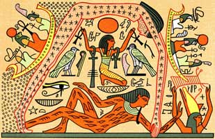 Geb Nut Shu Egyptian Creation