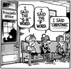 Christmas bad word