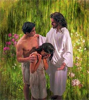 god adam eve genesis fall jesus garden eden christ death lamb sin romans blessing judah lion alienated removed penalty lord