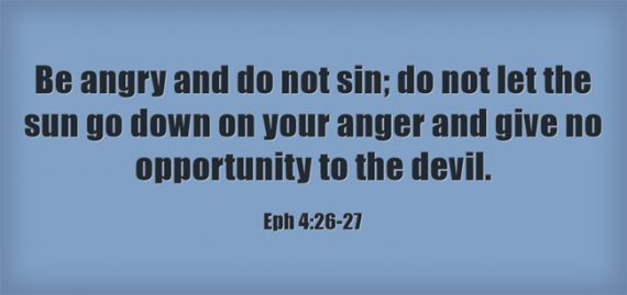 Away With Anger Ephesians 4 26 27 Redeeming God