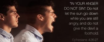 be angry and sin not