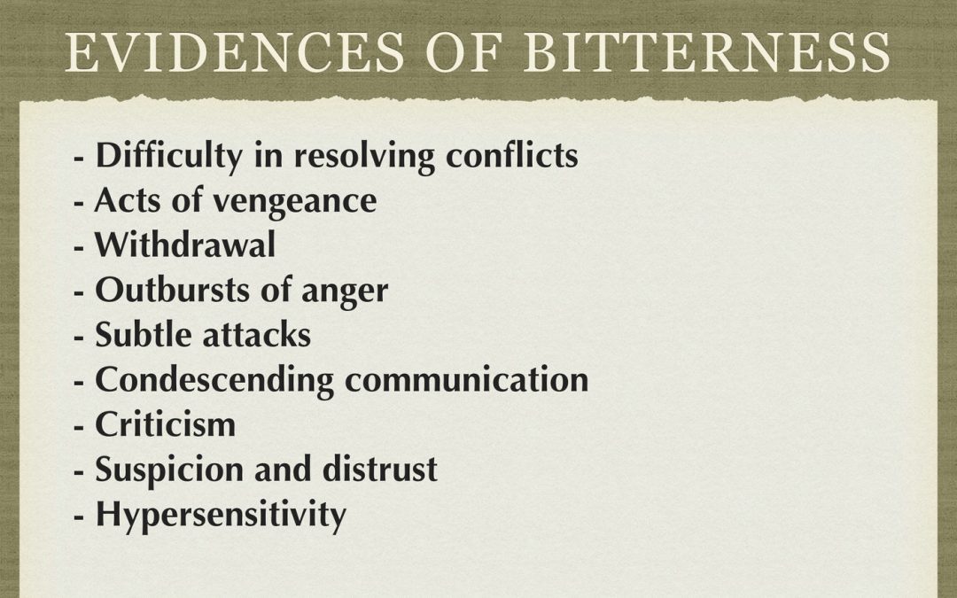 Ephesians 4:31-32 – Don’t Be Bitter; Forgiveness is Better - Redeeming God