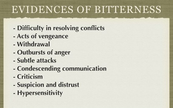 signs of bitterness