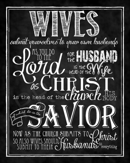 Ephesians 5:22 wives submit